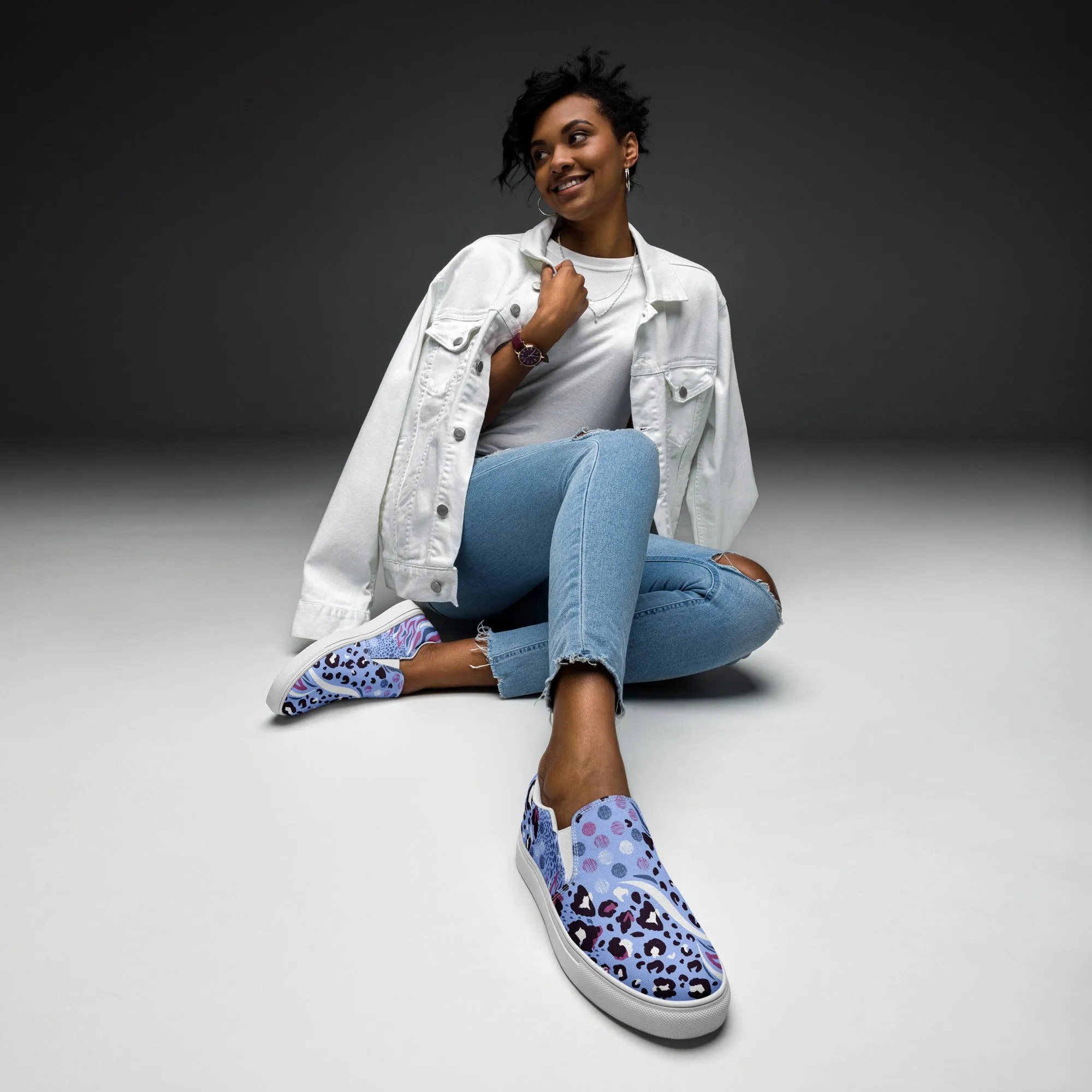 Groovy Wild Child Animal Slip-On Canvas Shoes