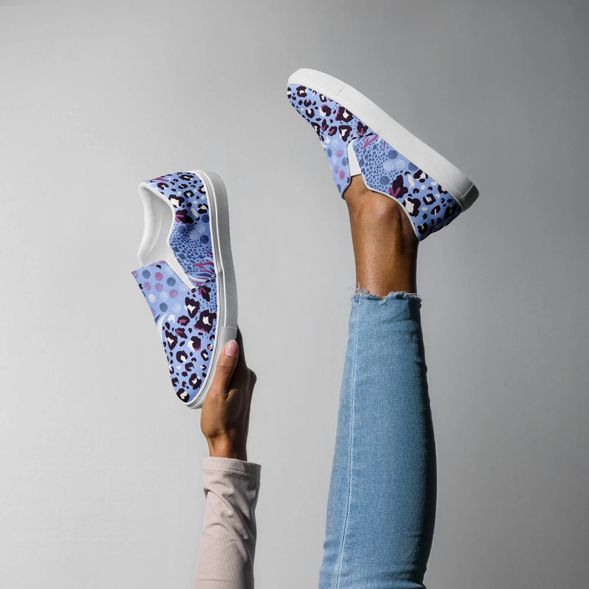 Groovy Wild Child Animal Slip-On Canvas Shoes