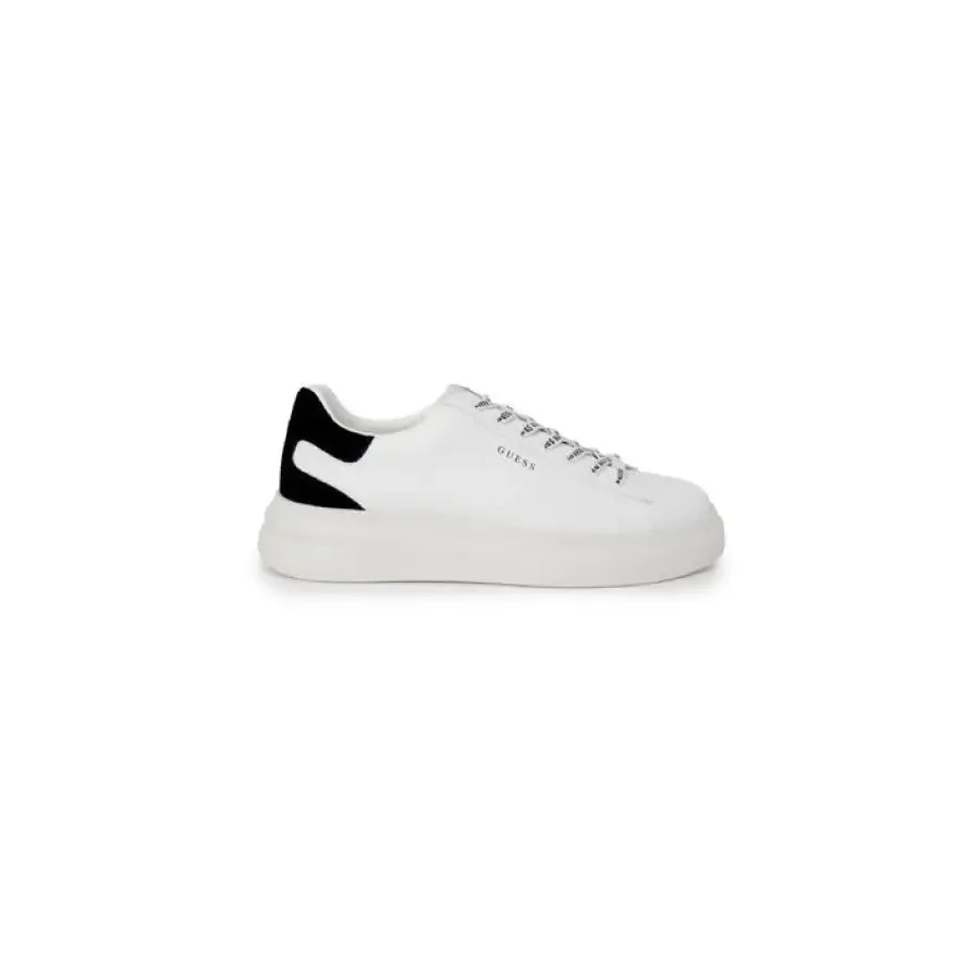 Guess Mens Fall Winter Sneakers White Leather Rubber