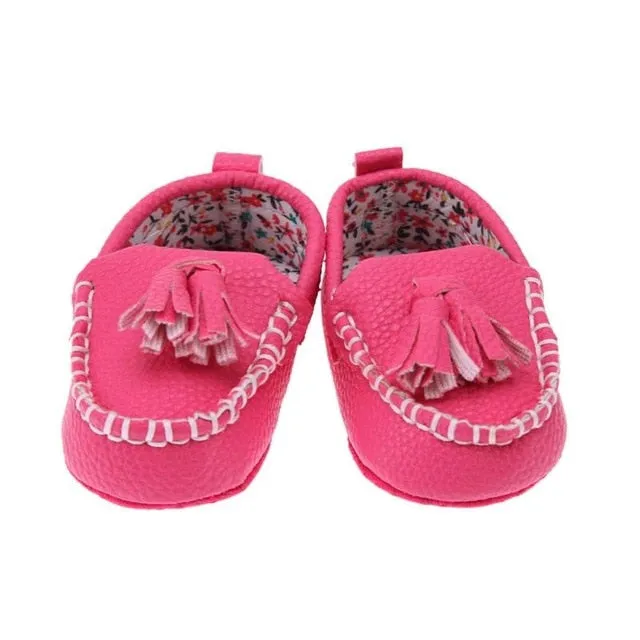 Handmade Leather Moccasin Baby Shoes