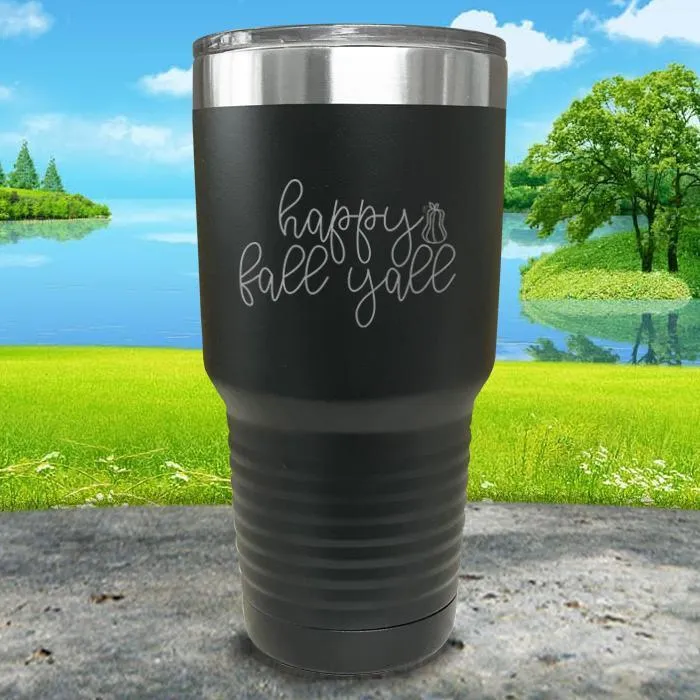 Happy Fall Y'all Engraved Tumbler