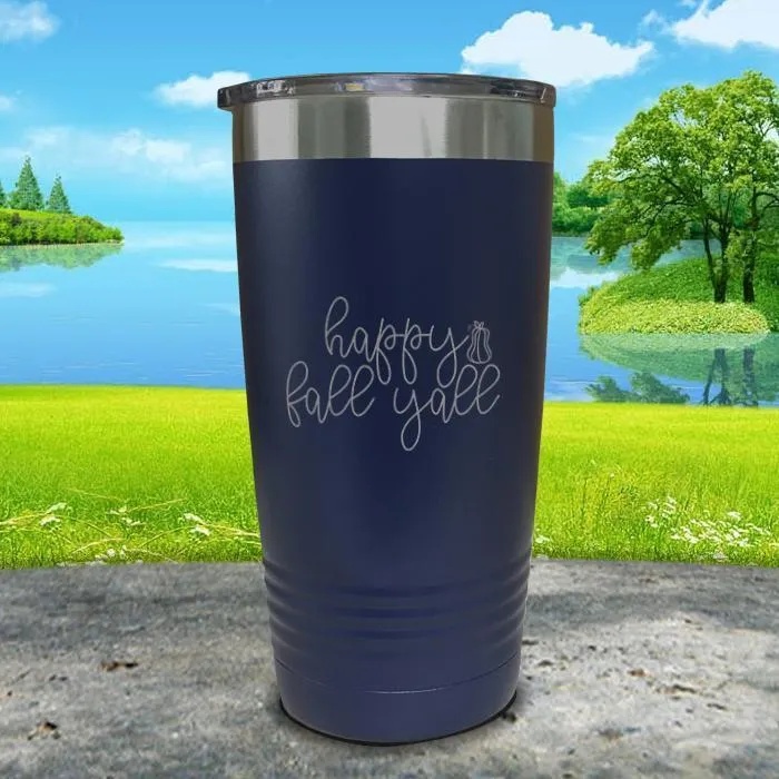 Happy Fall Y'all Engraved Tumbler