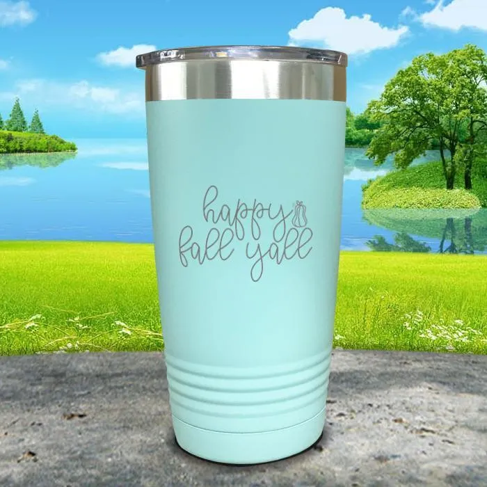 Happy Fall Y'all Engraved Tumbler