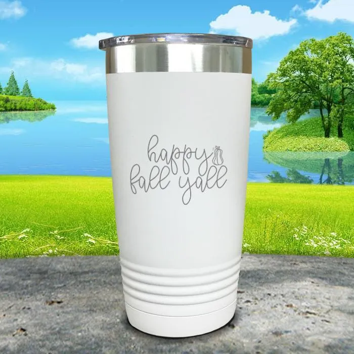 Happy Fall Y'all Engraved Tumbler