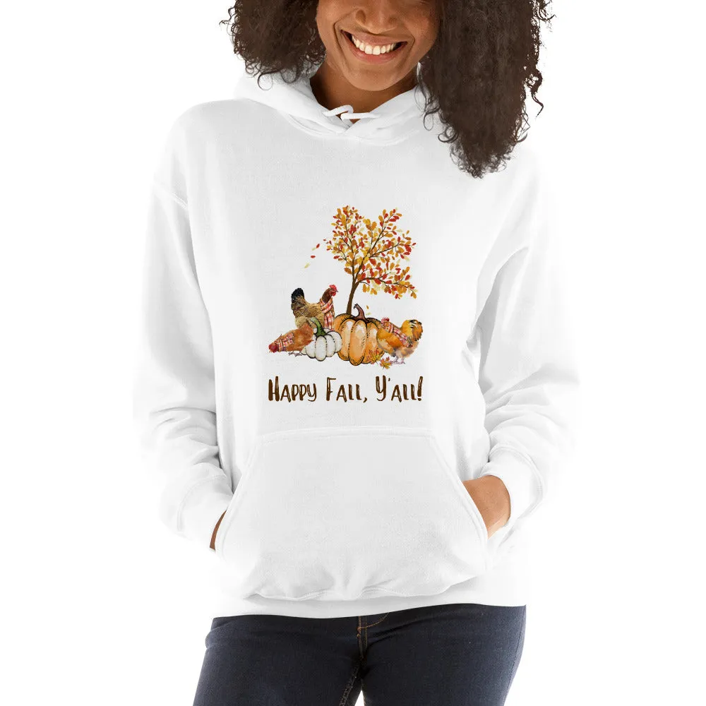 Happy Fall Y'All Unisex Hoodie