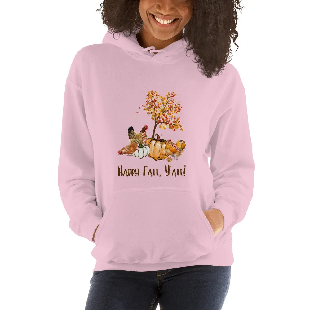 Happy Fall Y'All Unisex Hoodie