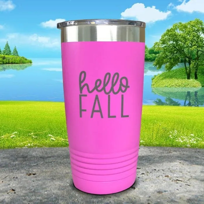 Hello Fall Engraved Tumbler