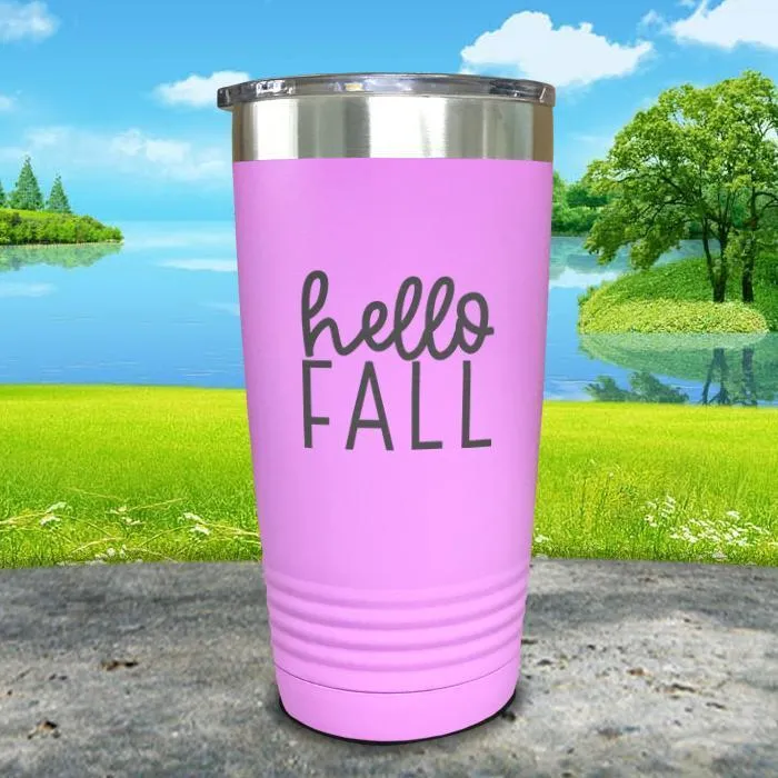 Hello Fall Engraved Tumbler