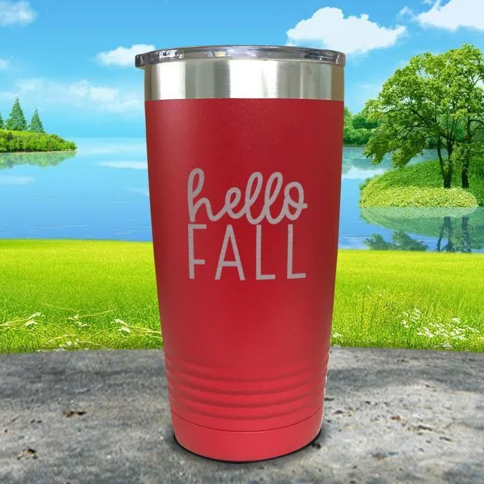 Hello Fall Engraved Tumbler