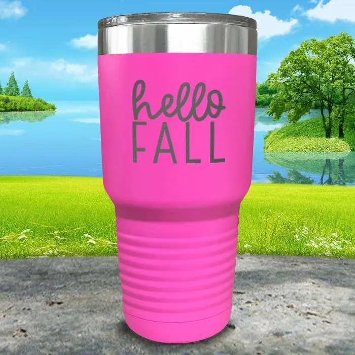 Hello Fall Engraved Tumbler