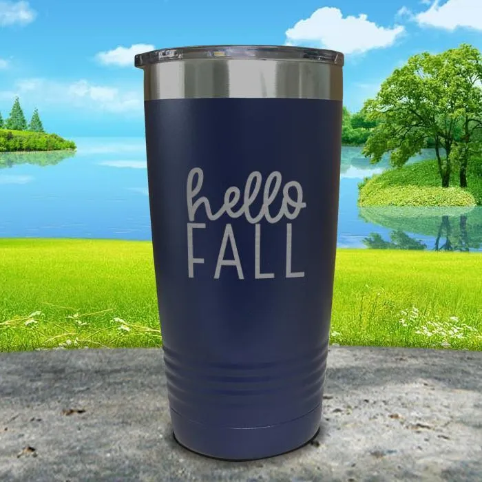 Hello Fall Engraved Tumbler