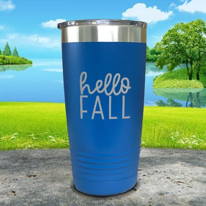 Hello Fall Engraved Tumbler