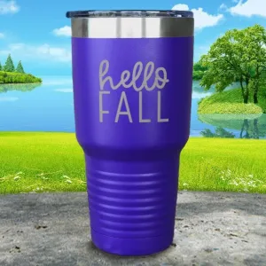 Hello Fall Engraved Tumbler