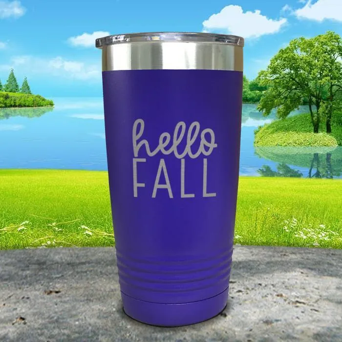 Hello Fall Engraved Tumbler
