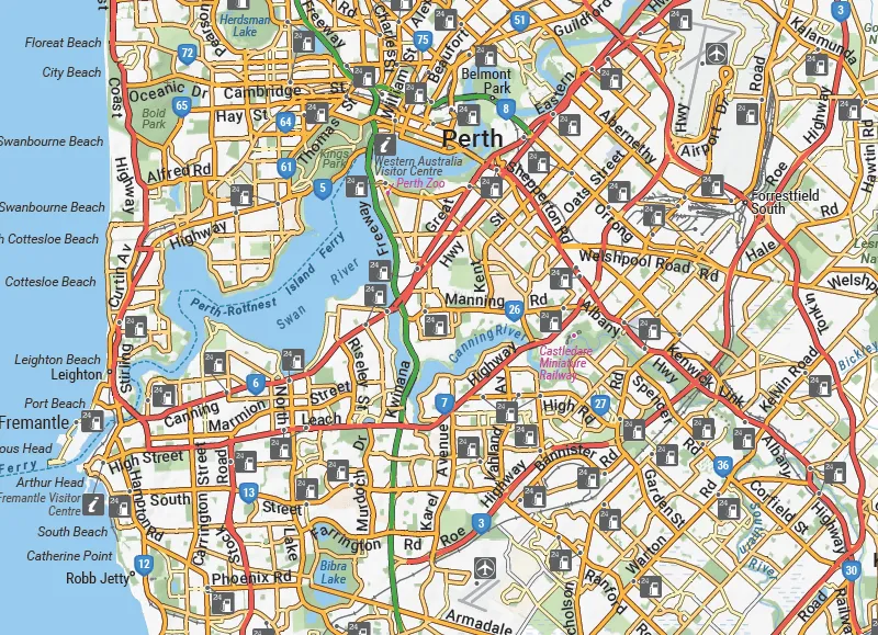 Hema Western Australia State Map