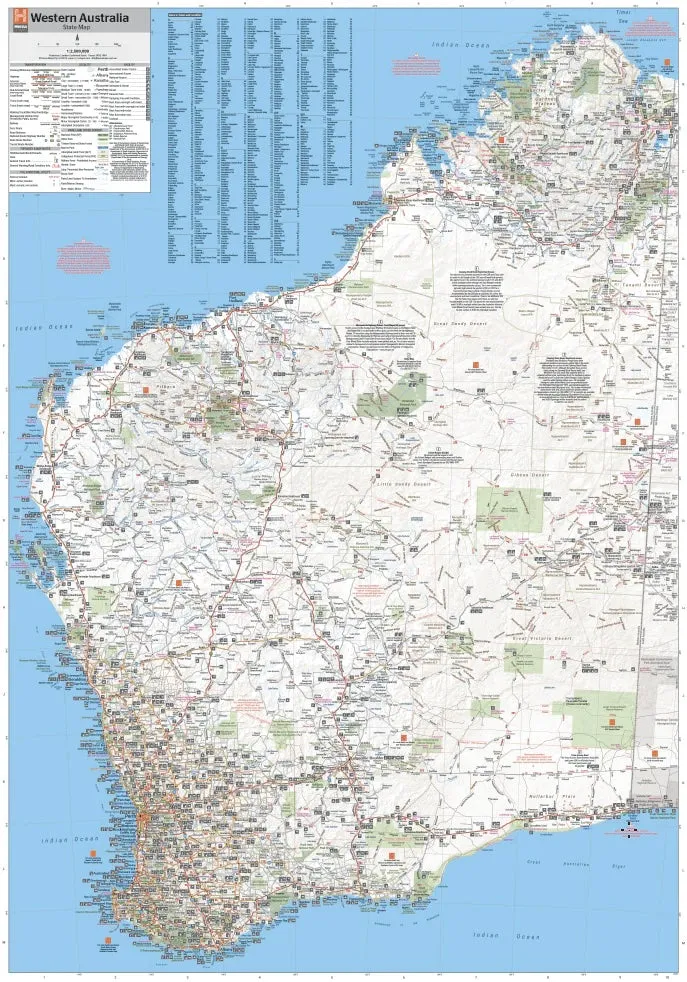 Hema Western Australia State Map