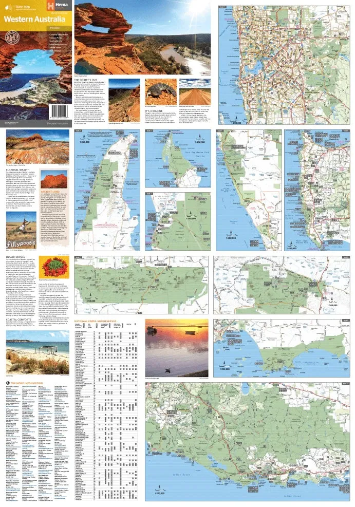 Hema Western Australia State Map