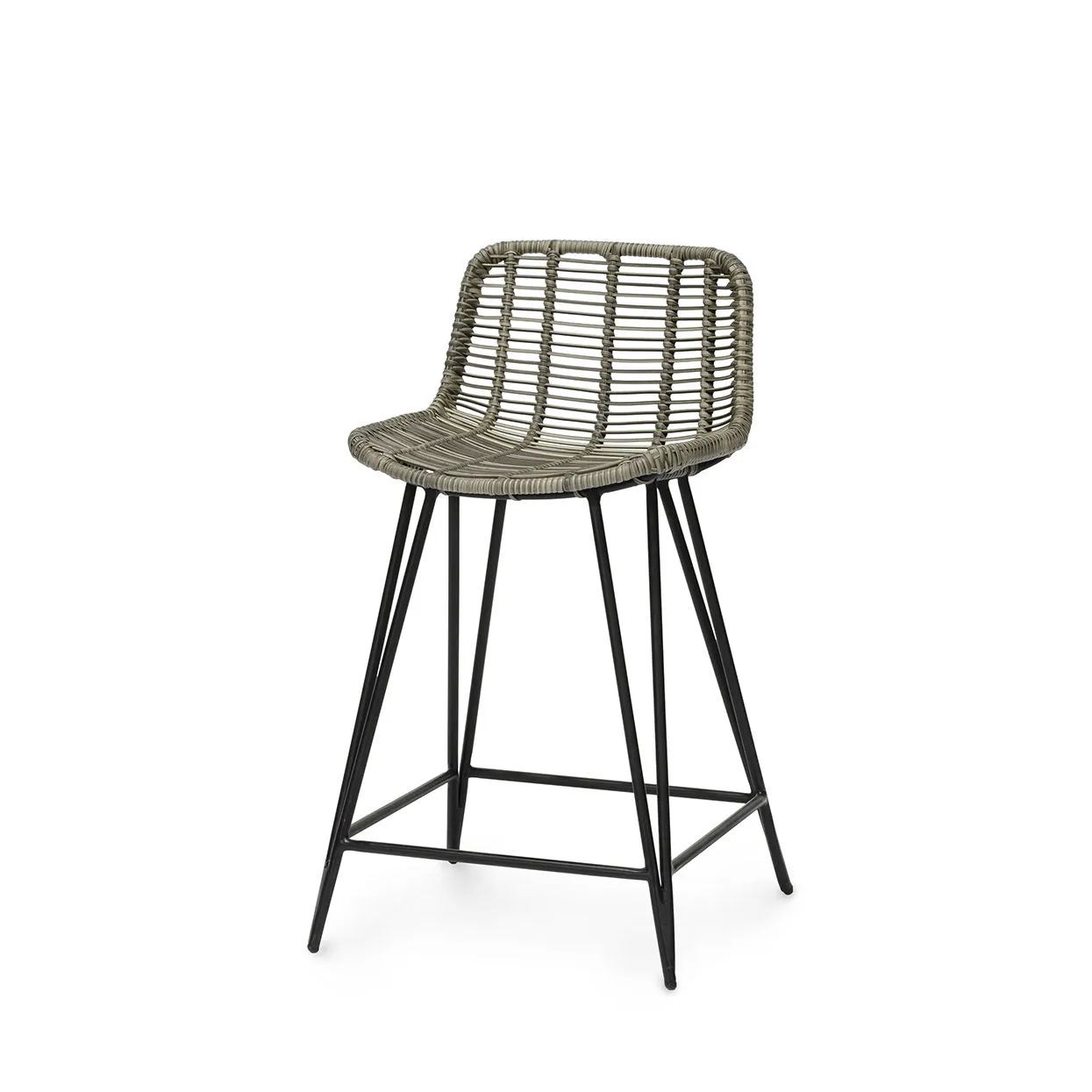 Hermosa Outdoor 24" Counter Stool Grey