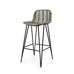 Hermosa Outdoor 30" Barstool Grey
