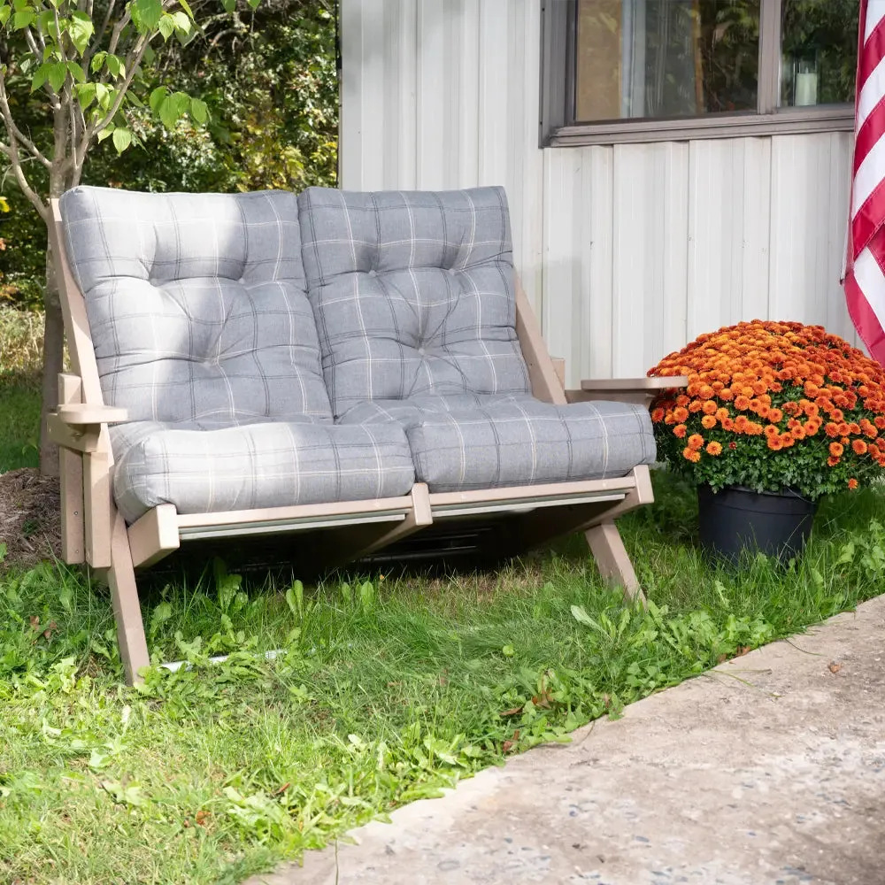 High Back Adjustable Outdoor Love Seat