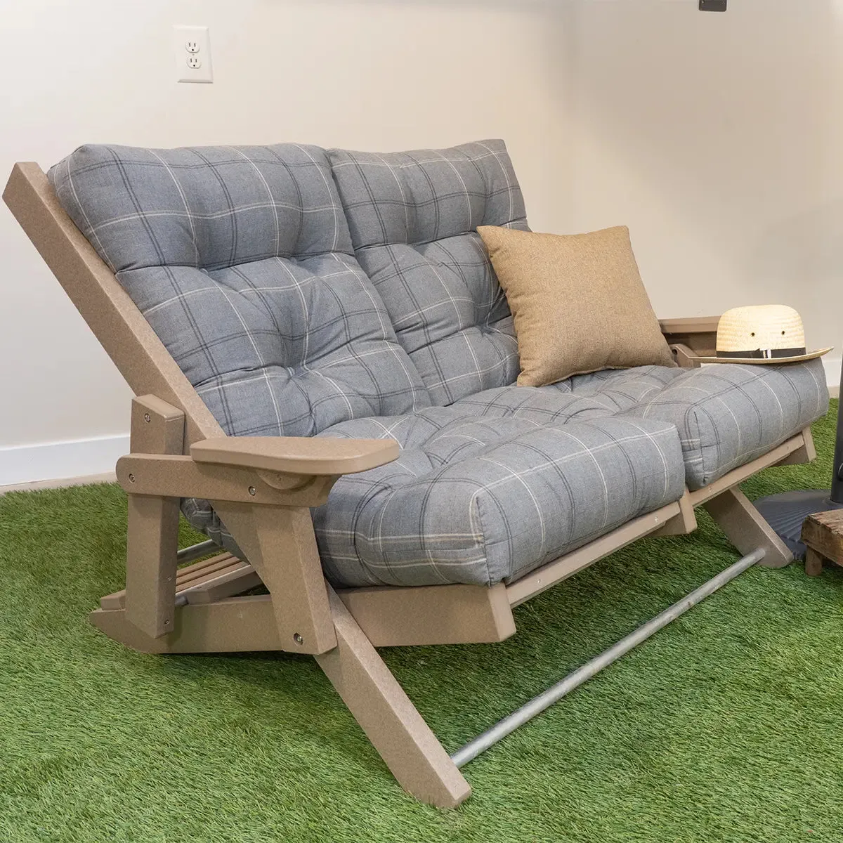 High Back Adjustable Outdoor Love Seat