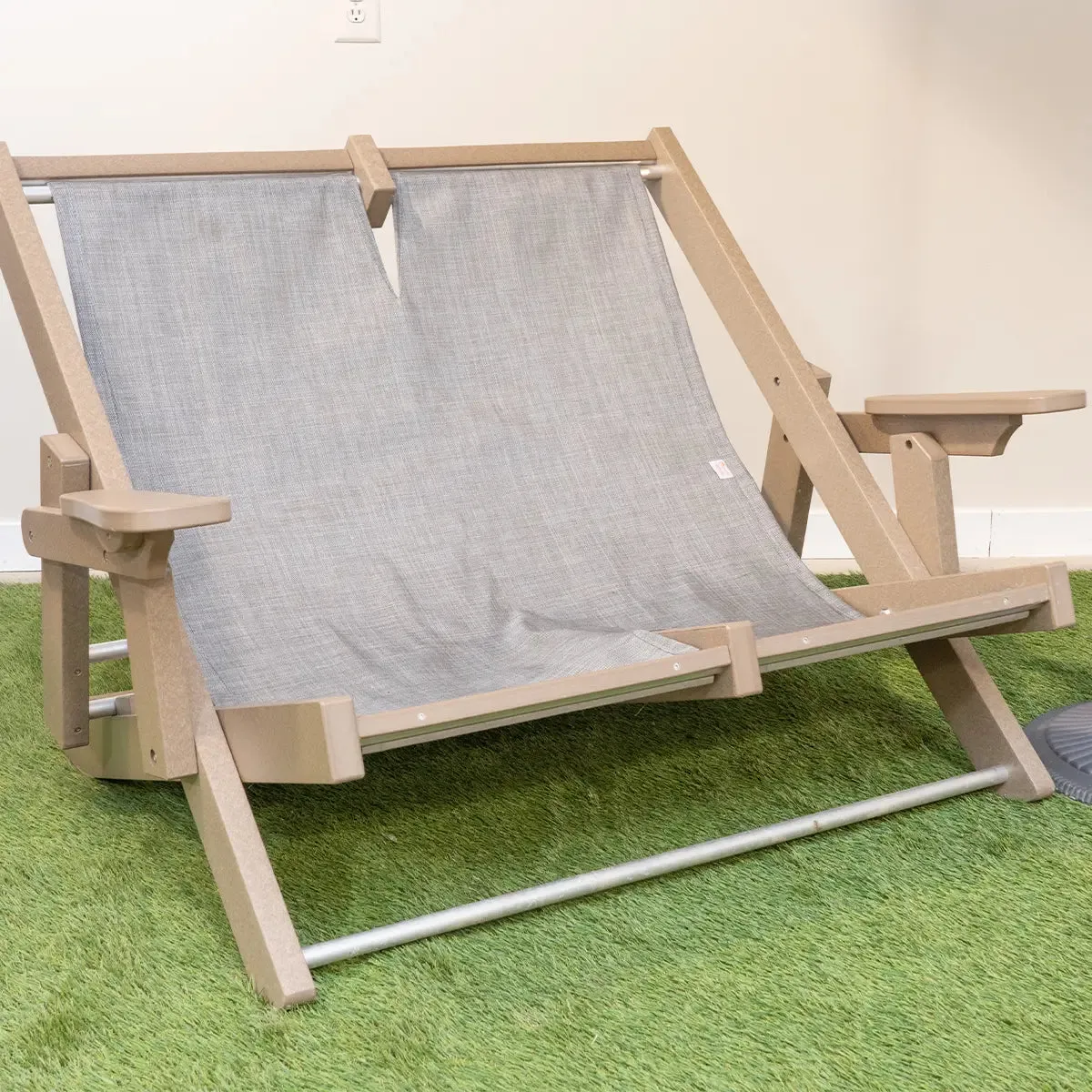 High Back Adjustable Outdoor Love Seat