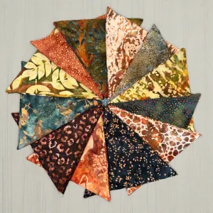 Hoffman Bali Batik Club fat quarter monthly club - November 2024 - Harvest Happenings
