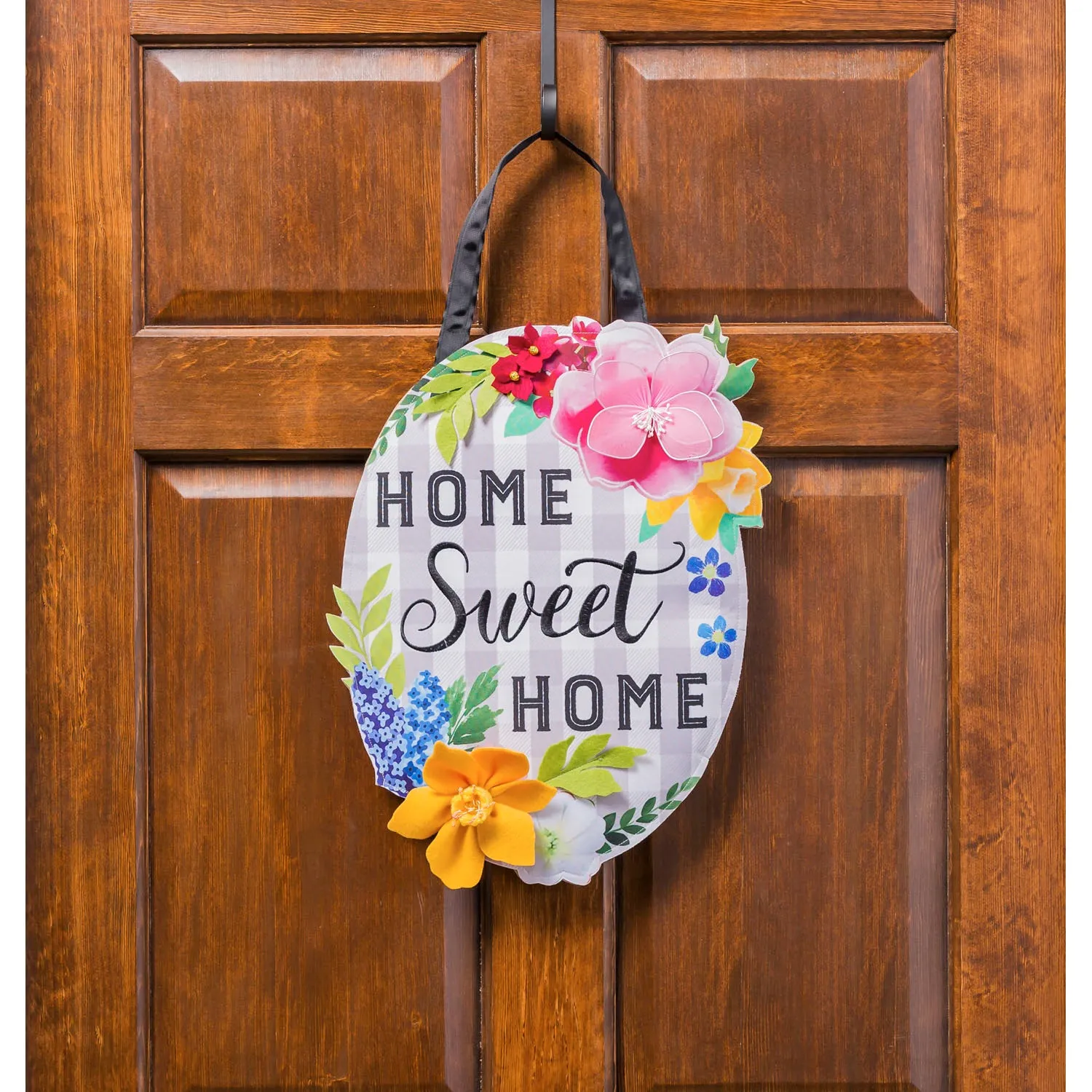 Home Sweet Home Plaid Door Décor,2dhb1720