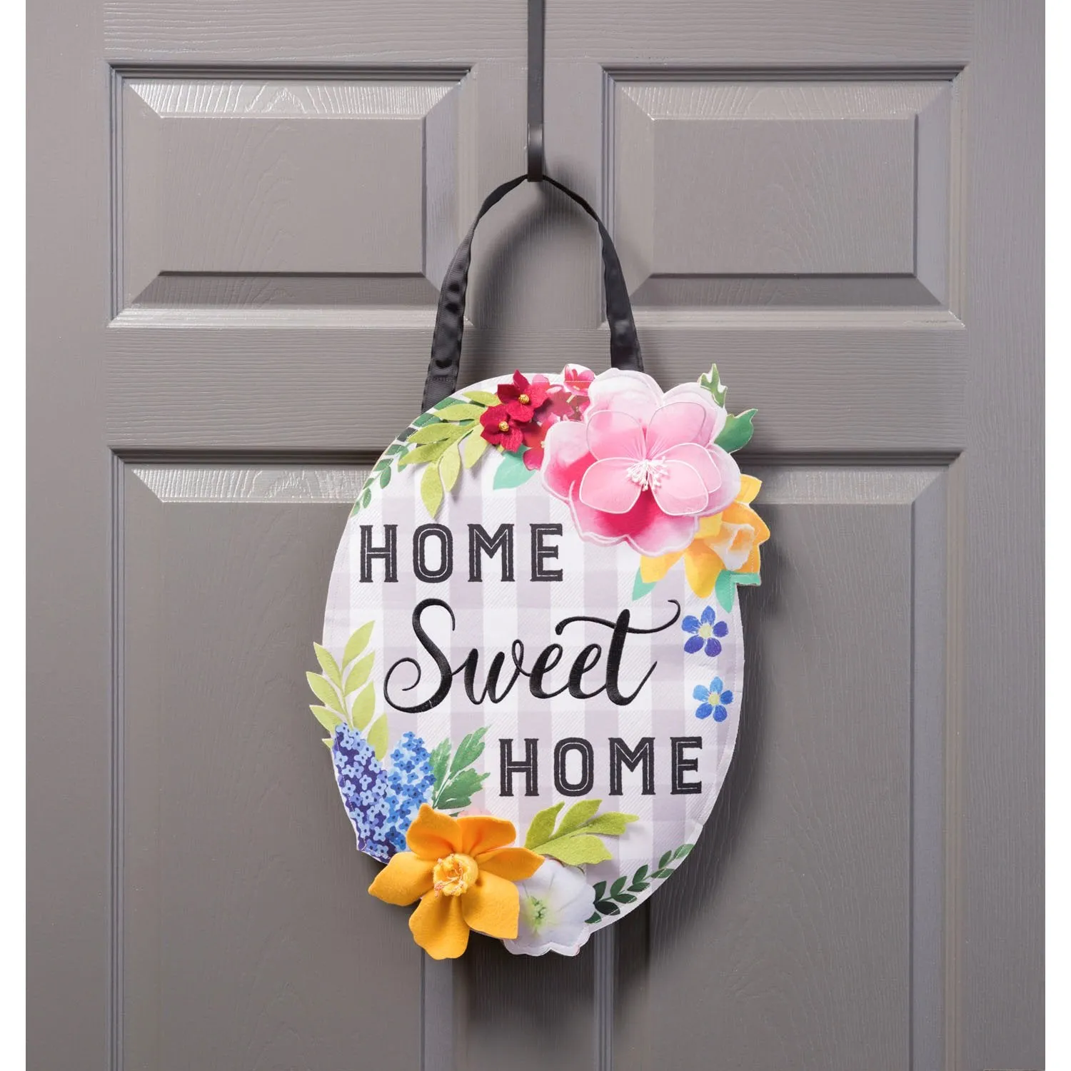 Home Sweet Home Plaid Door Décor,2dhb1720
