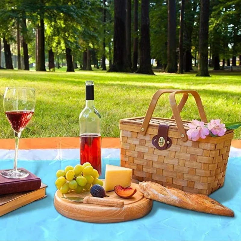 Homlly Sand Free Waterproof Beach Blanket Picnic Mat