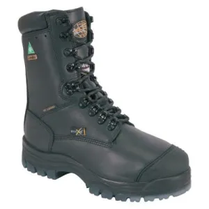 Honeywell 45 Series Leather 8 in Thermal Lace-Up Composite Toe Boots, Size 14, Black, 45680C-BLK-140