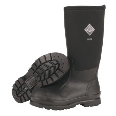 Honeywell Chore Classic Work Boots, Size 9, 16 in H, Black, CHH-000A-BL-090