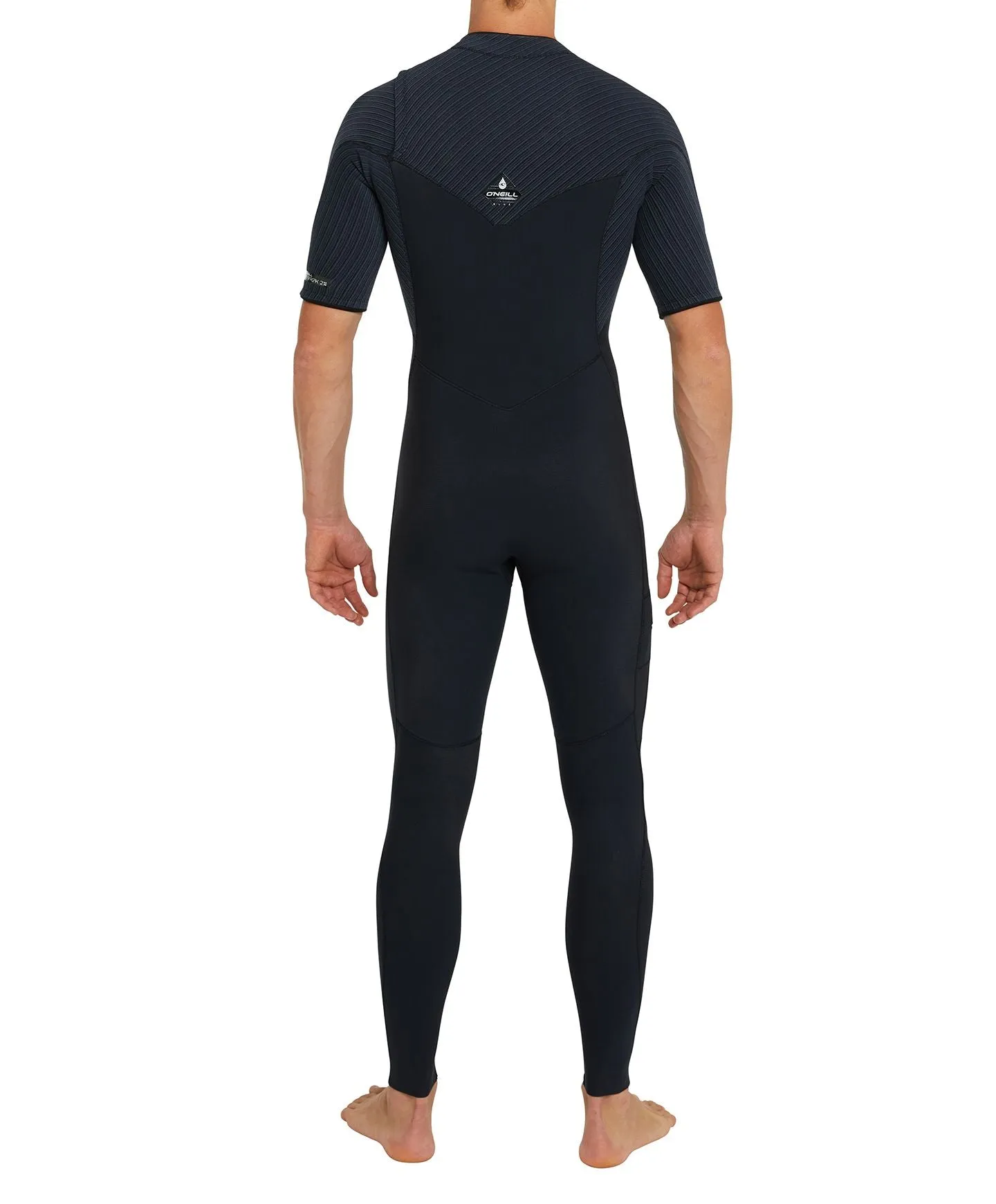 HyperFreak 2mm Short Arm Steamer Chest Zip Wetsuit - Black