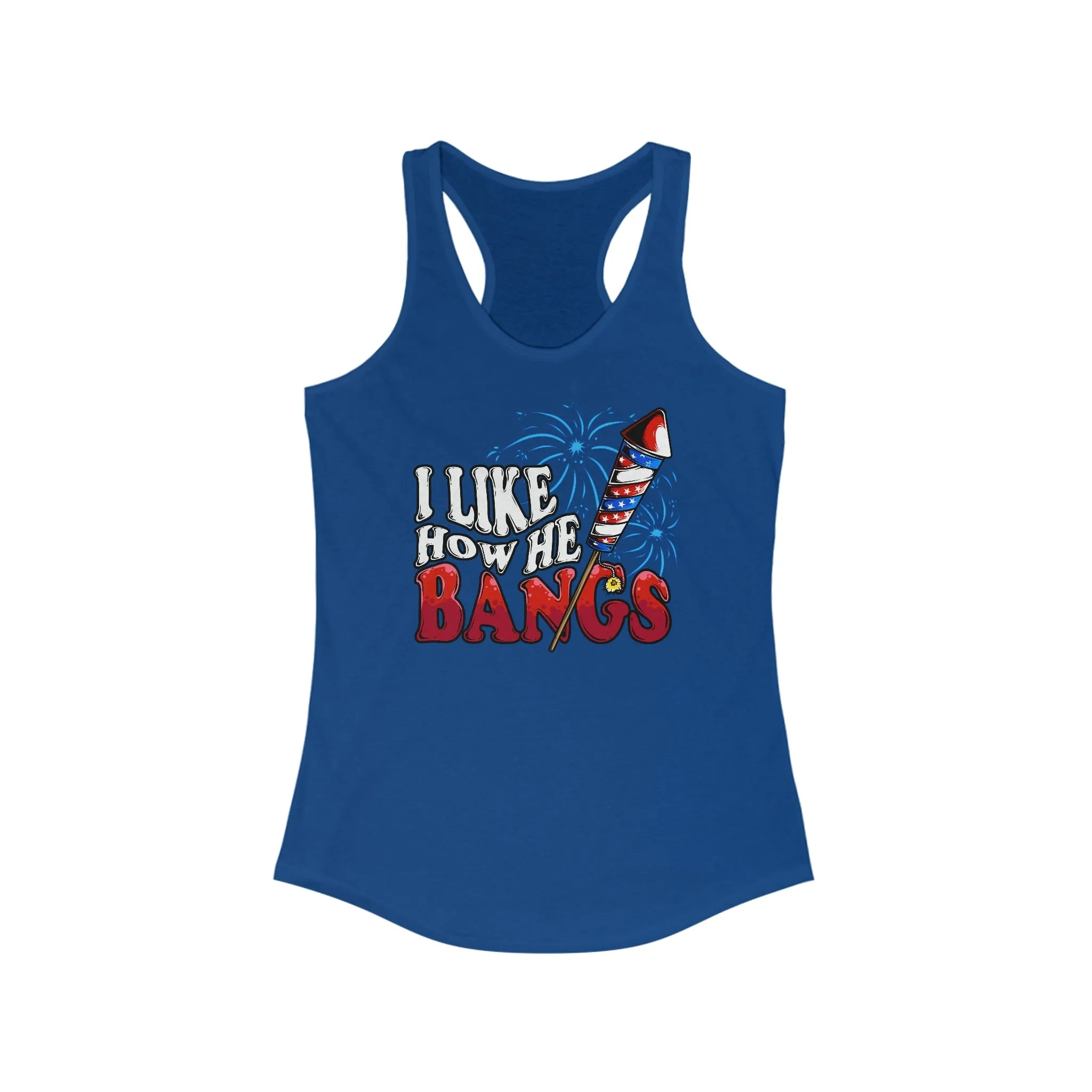 I Like How He Bangs Women's Racerback Tank