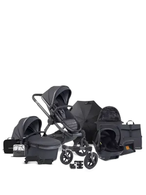 iCandy Peach 7 All-Terrain Storm Pushchair and Carrycot - Complete Car Seat Bundle