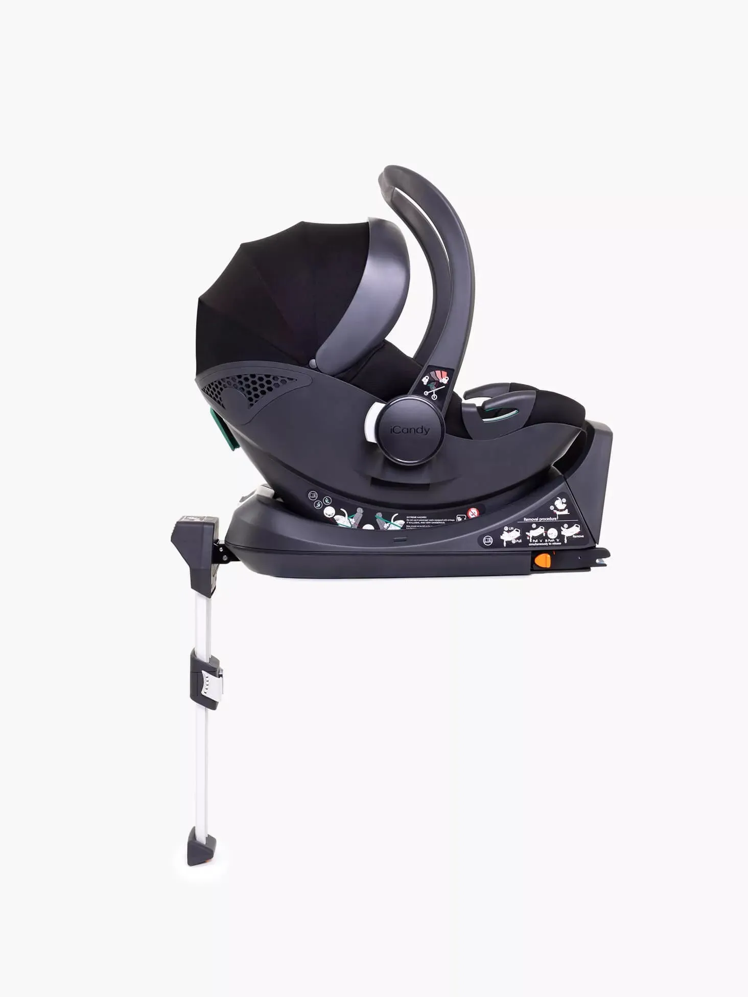 iCandy Peach 7 All-Terrain Storm Pushchair and Carrycot - Complete Car Seat Bundle