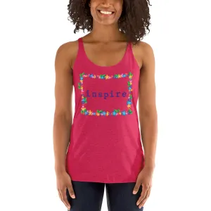 inspire Spring Flowers Women's Racerback Tank