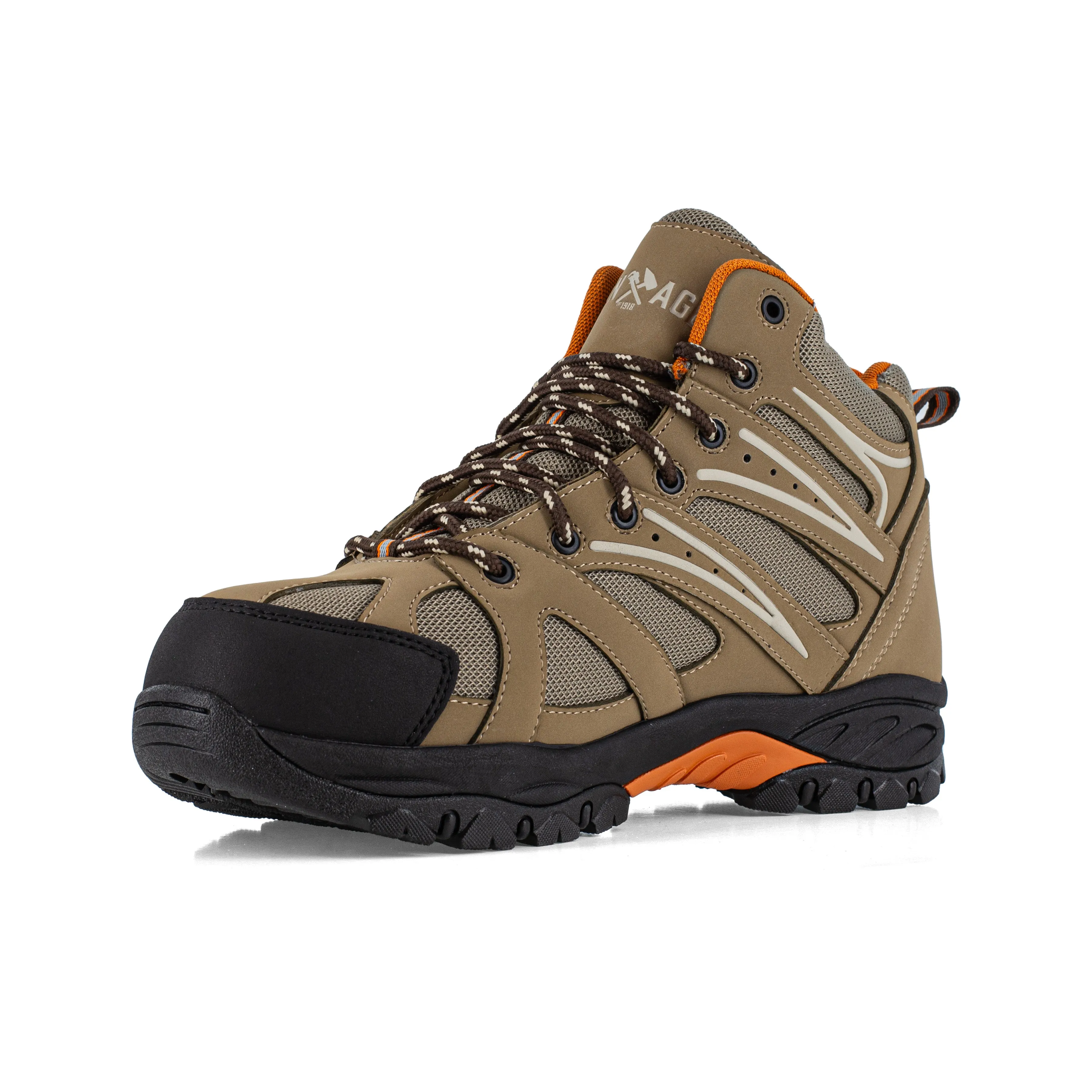 Iron Age Men's Surveyor Comp Toe Trail Hiker Work Boot - Brown - IA5401