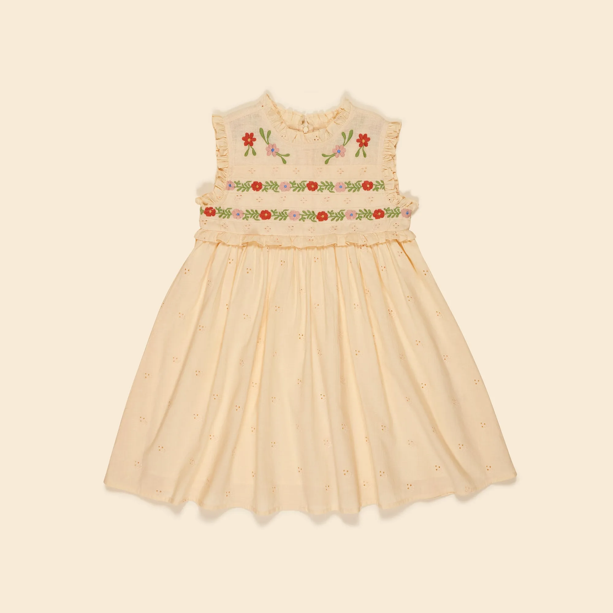 Irra Dress - Milk Broderie Anglaise