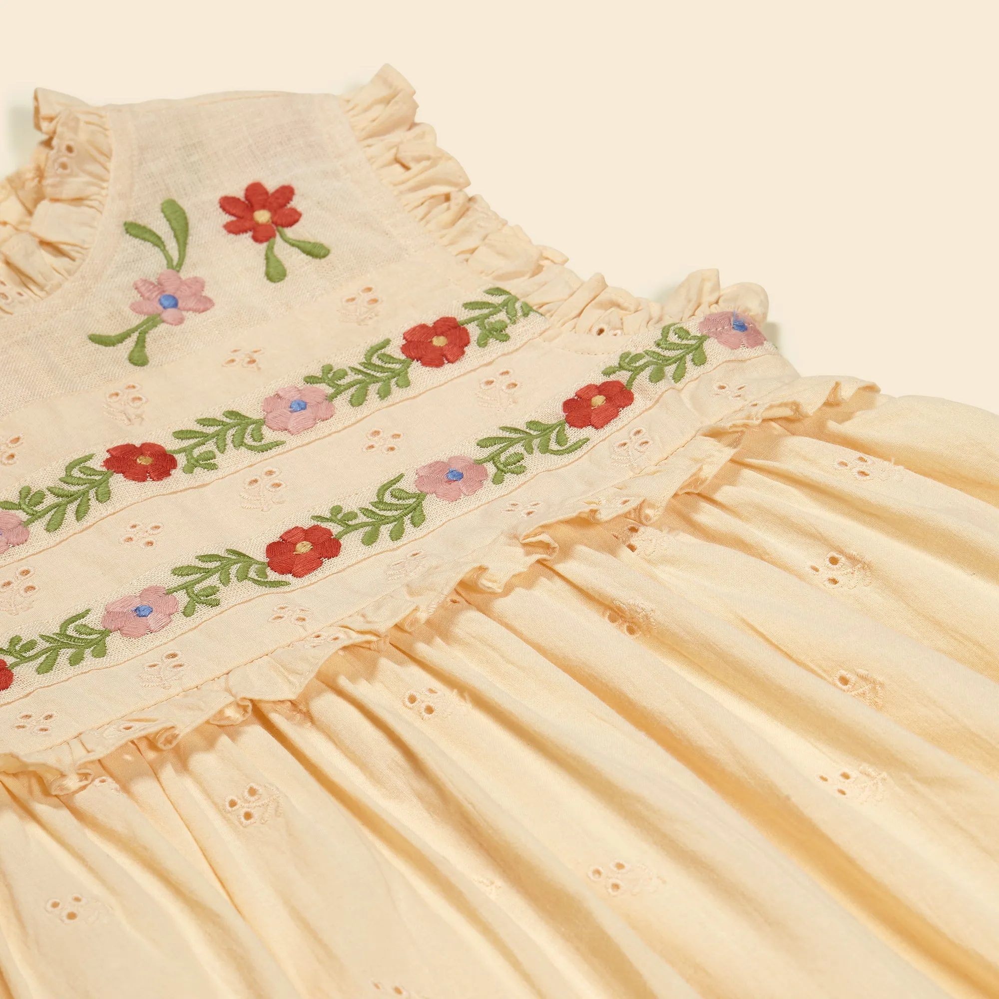 Irra Dress - Milk Broderie Anglaise