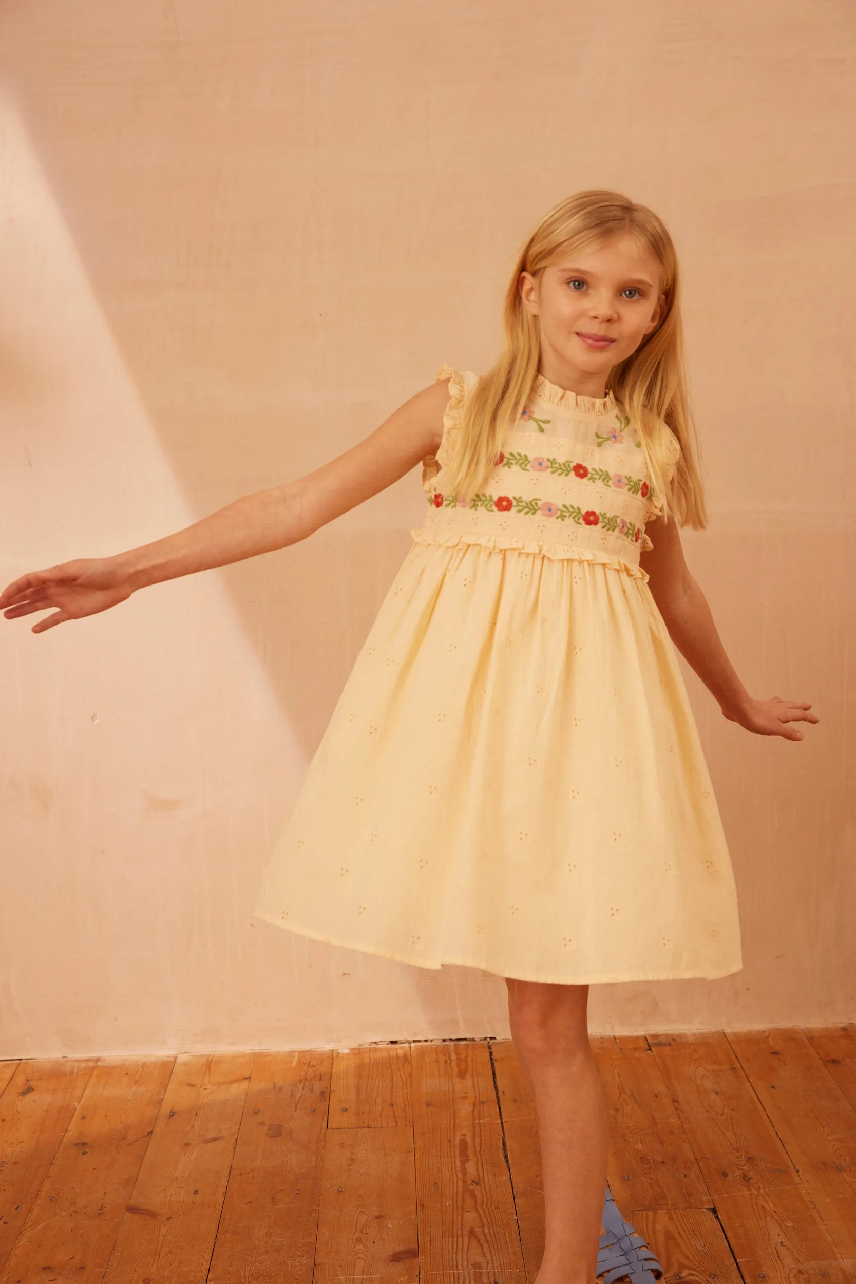 Irra Dress - Milk Broderie Anglaise