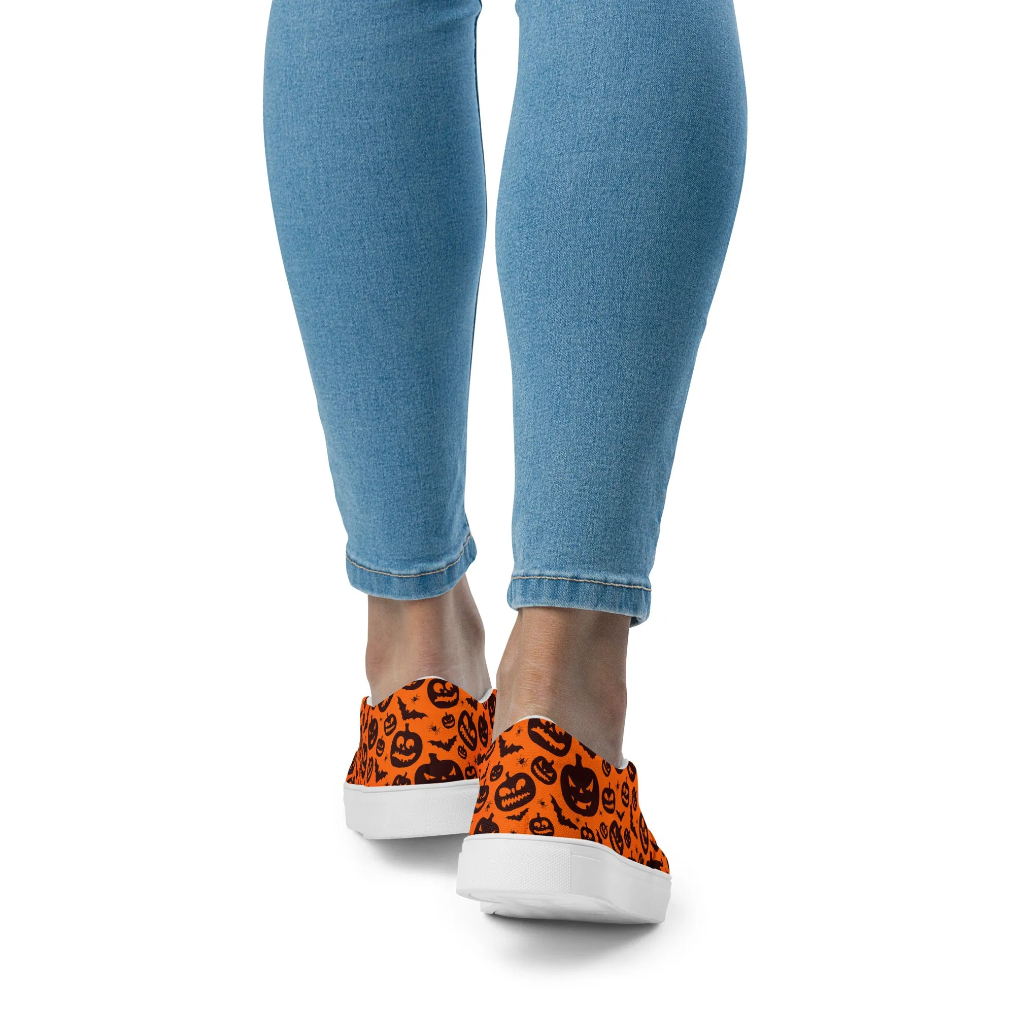 Jack O' Lantern Women’s Slip-On Canvas Shoes