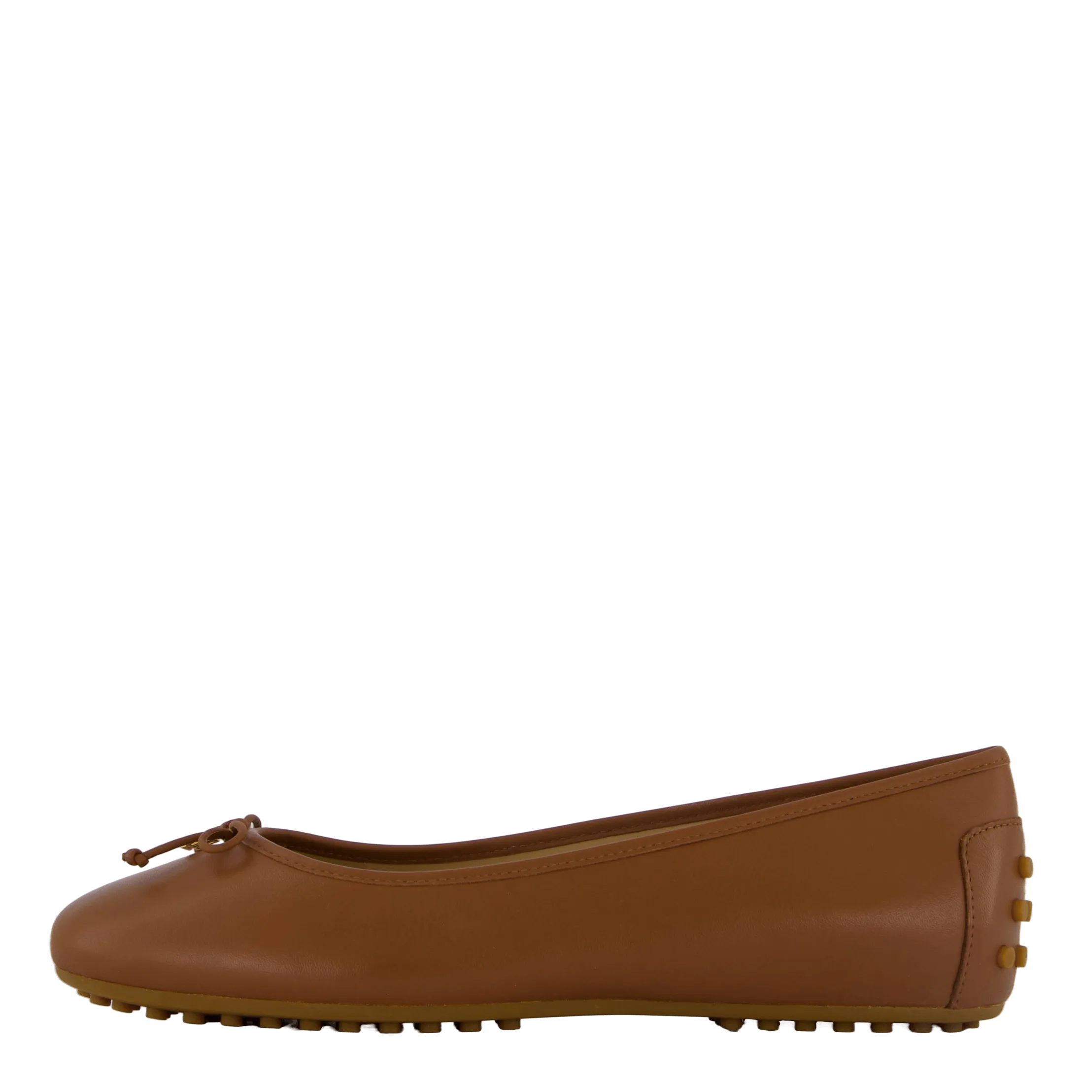 Jayna Nappa Leather Driver Flat Deep Saddle Tan