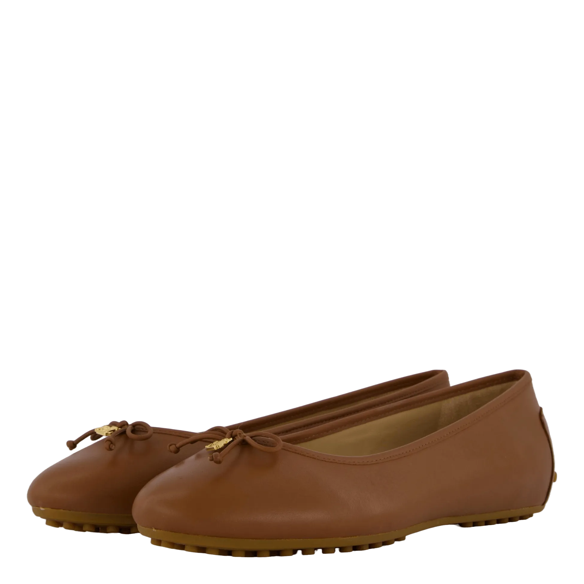 Jayna Nappa Leather Driver Flat Deep Saddle Tan