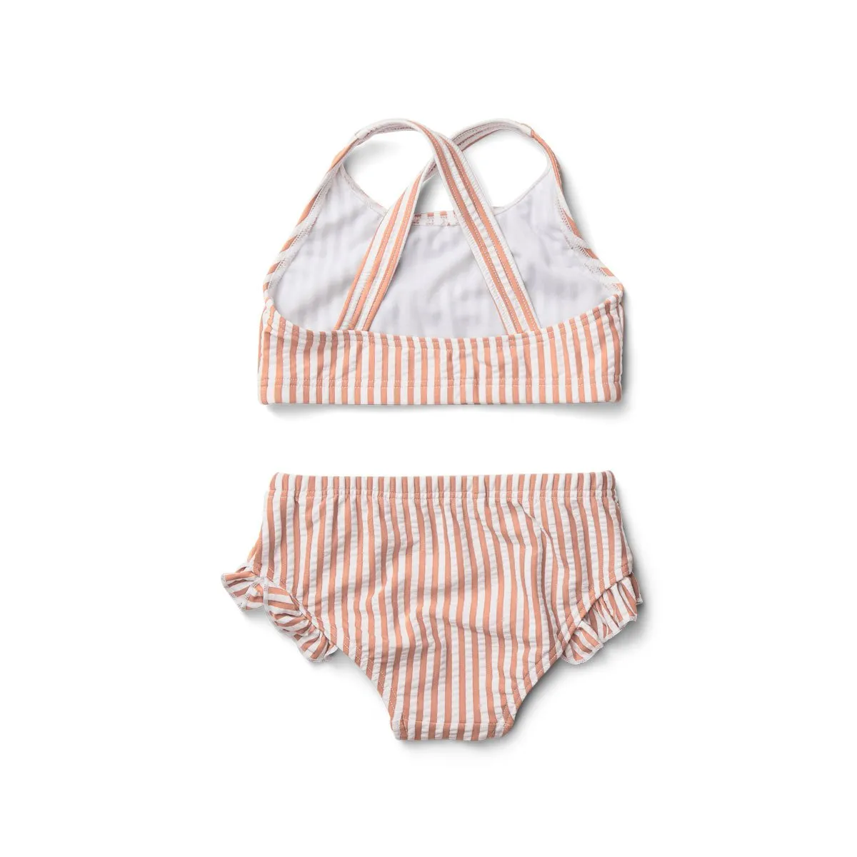 Juliet Bikini - Y/D stripe: Coral blush/creme de la creme