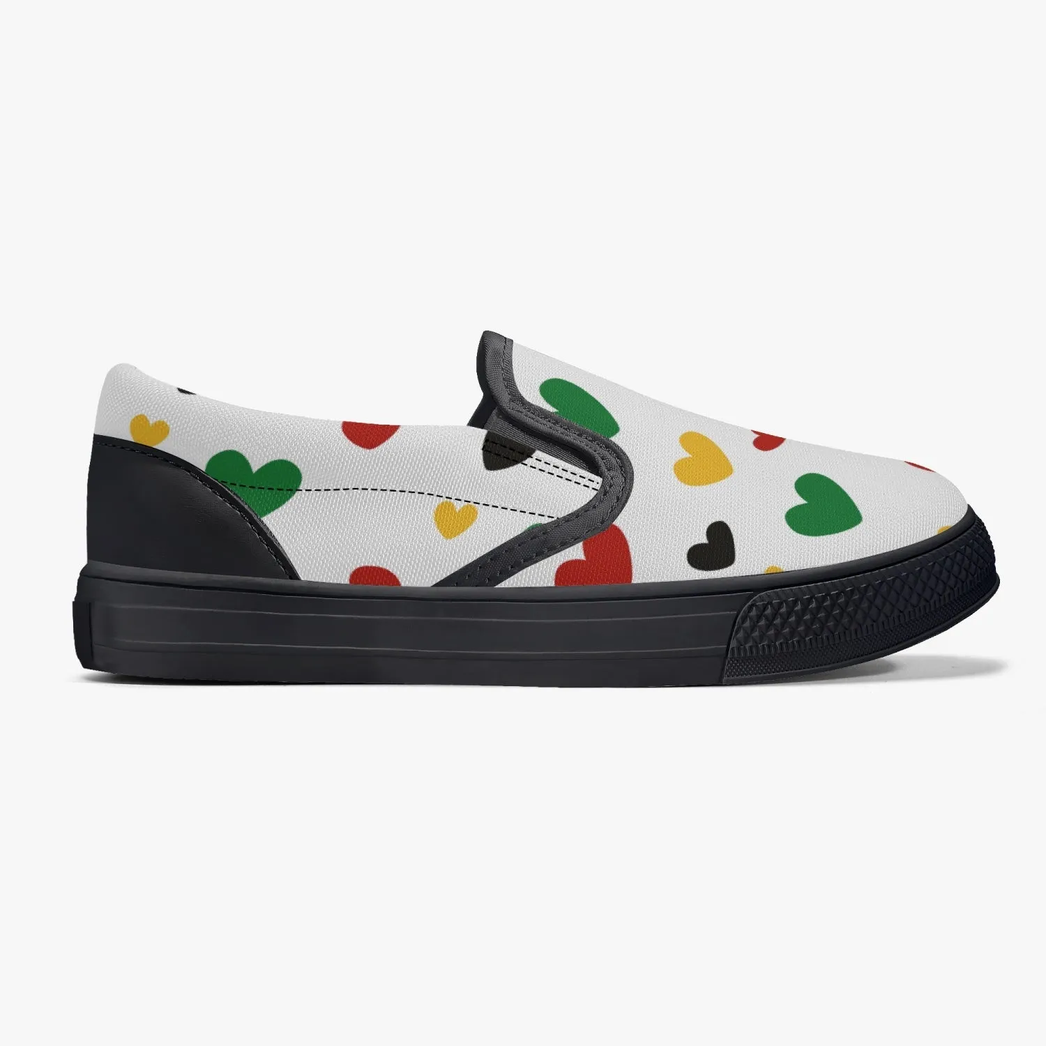 Juneteenth Kids' Slip-On Shoes - Black