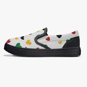 Juneteenth Kids' Slip-On Shoes - Black