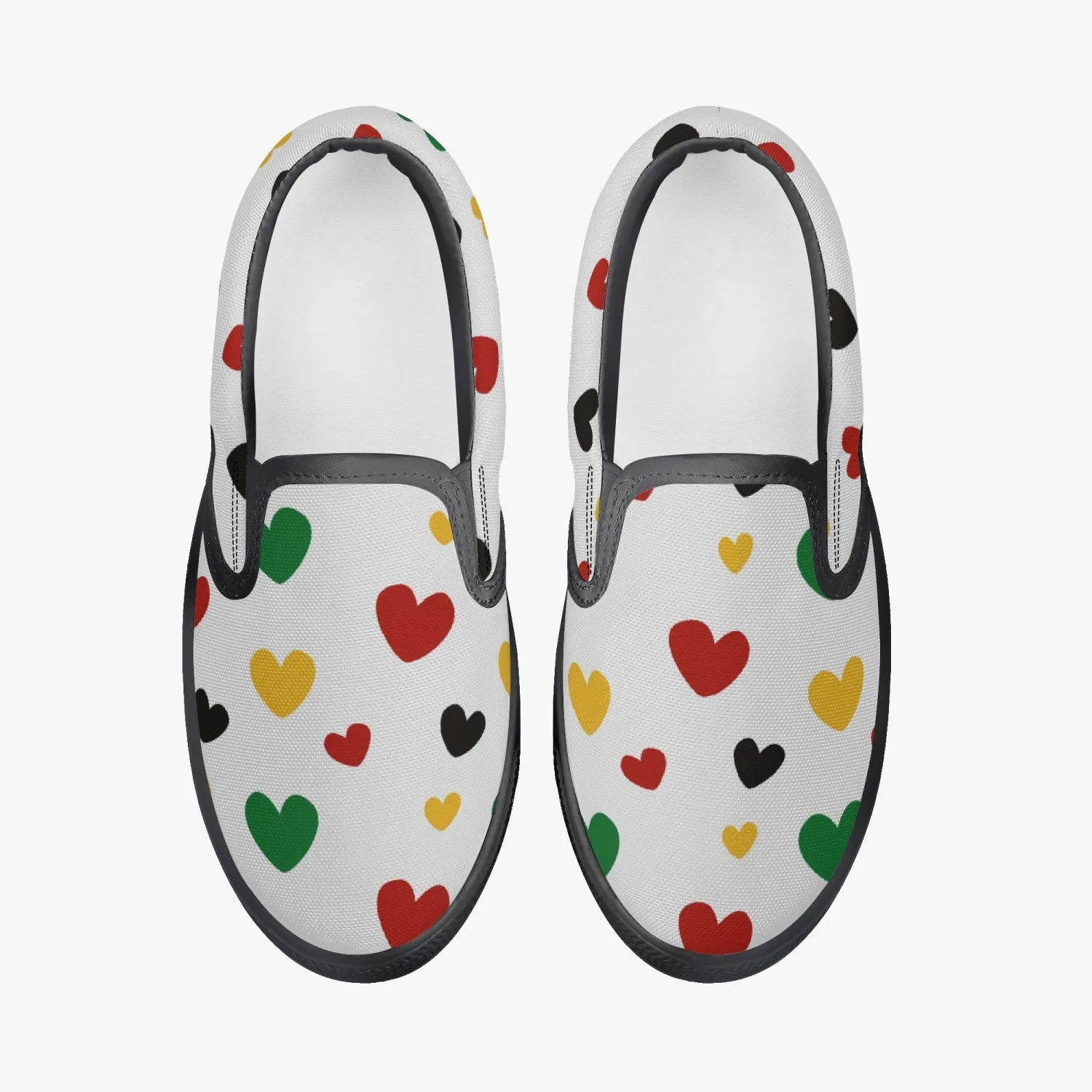 Juneteenth Kids' Slip-On Shoes - Black