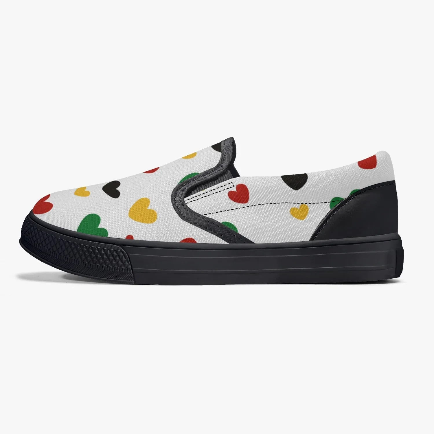 Juneteenth Kids' Slip-On Shoes - Black