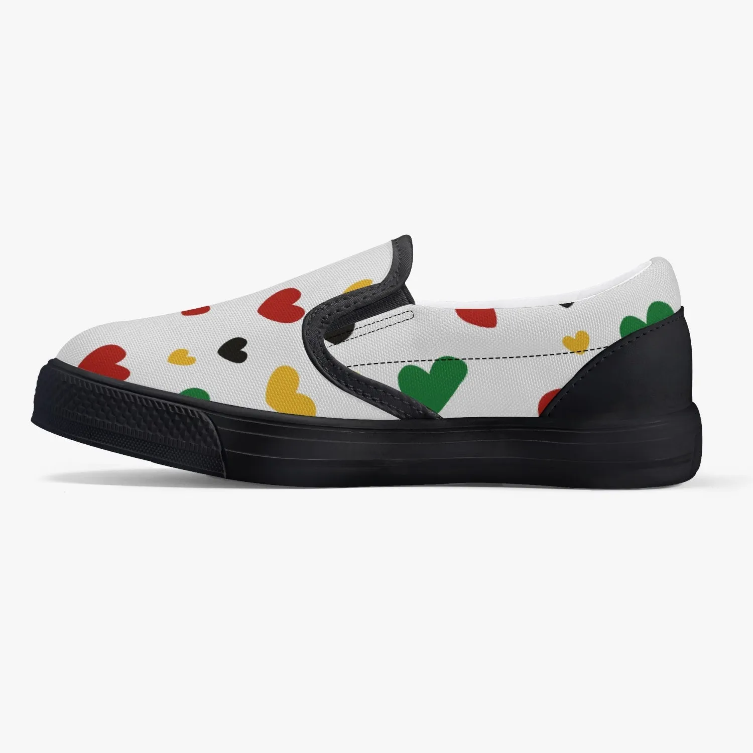 Juneteenth Kids' Slip-On Shoes - Black